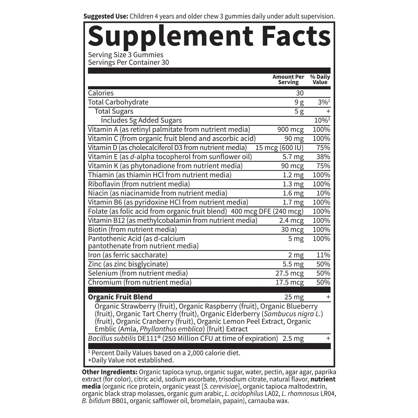 Kids Multivitamin Gummy with Iron + Probiotics for Immune Health & Digestion: Vitamins D, C, E, B, Zinc for Energy & Development, Vitamin Code Garden of LifeBuy Supplements Australia