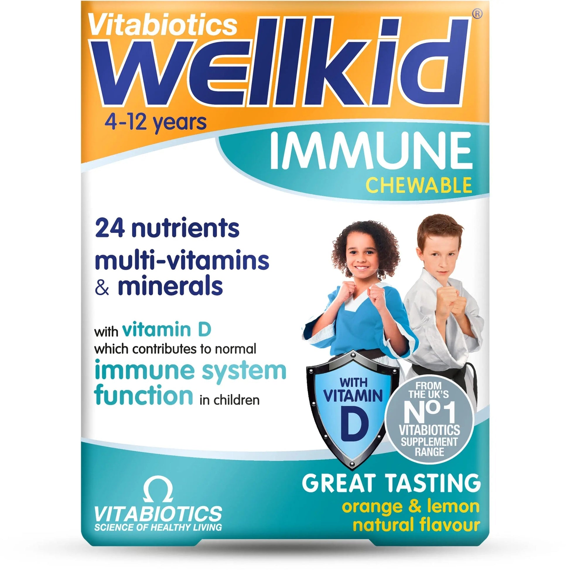 Vitabiotics Wellkid Immune Chewable 30 Tablets Wellkid