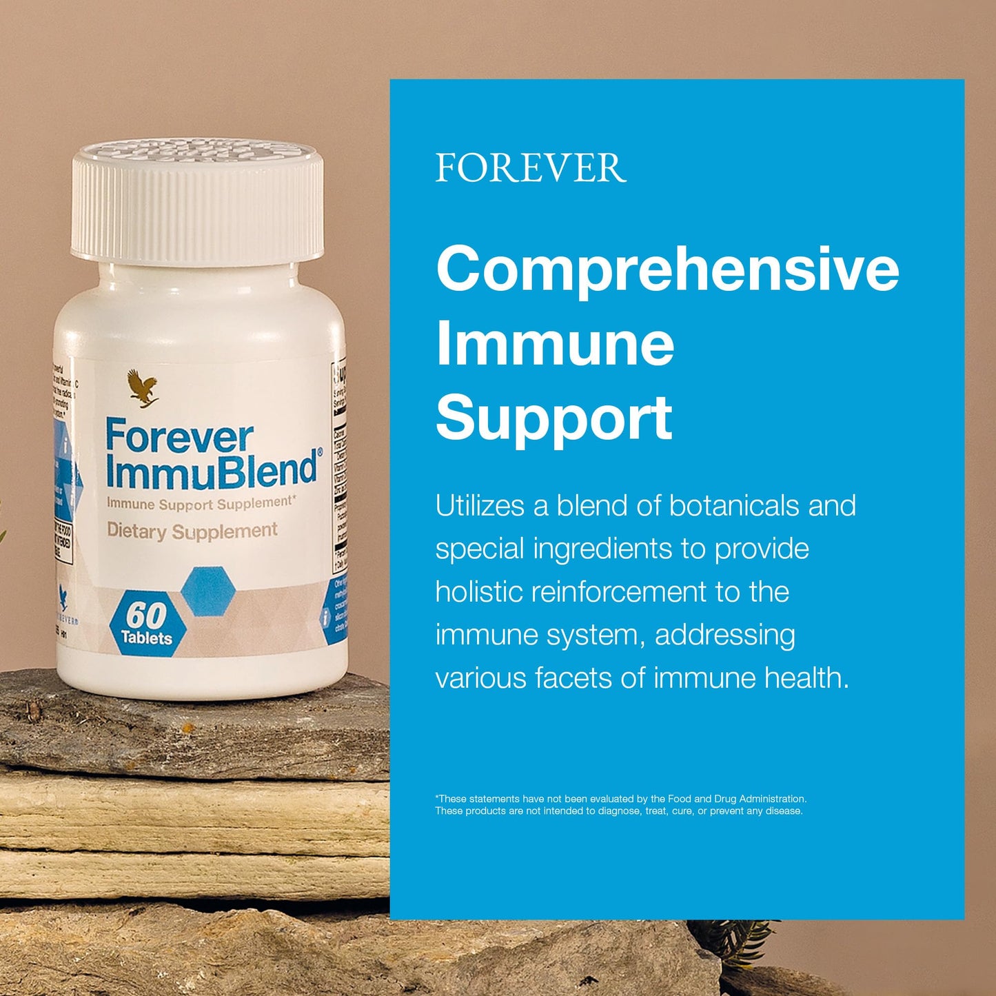 Forever Living - Forever ImmuBlend® Immune Support Supplement – Includes Botanicals, Vitamins D & C, Maitake & Shiitake Mushrooms – 60 Tablets Forever Living ProductsBuy Supplements Australia