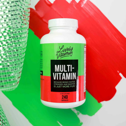 LIVELY VITAMIN CO. Multivitamin - 37 Vitamins Minerals and Extracts - Energy - Memory - Immune Function - Heart- Brain - Focus - Mood - Antioxidants - Dairy Gluten Soy Free - 60 Vegetarian Capsules LIVELY VITAMIN CO