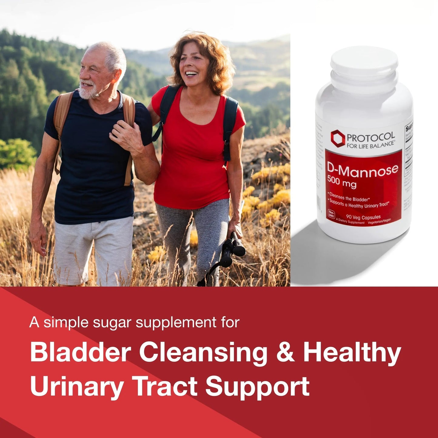 Protocol for Life Balance D-Mannose - 500mg - Bladder Cleanse - Support Healthy Urinary Tract* - For Men & Women - Kosher & Non-GMO - 90 Veg Capsules PROTOCOL FOR LIFE BALANCEBuy Supplements Australia