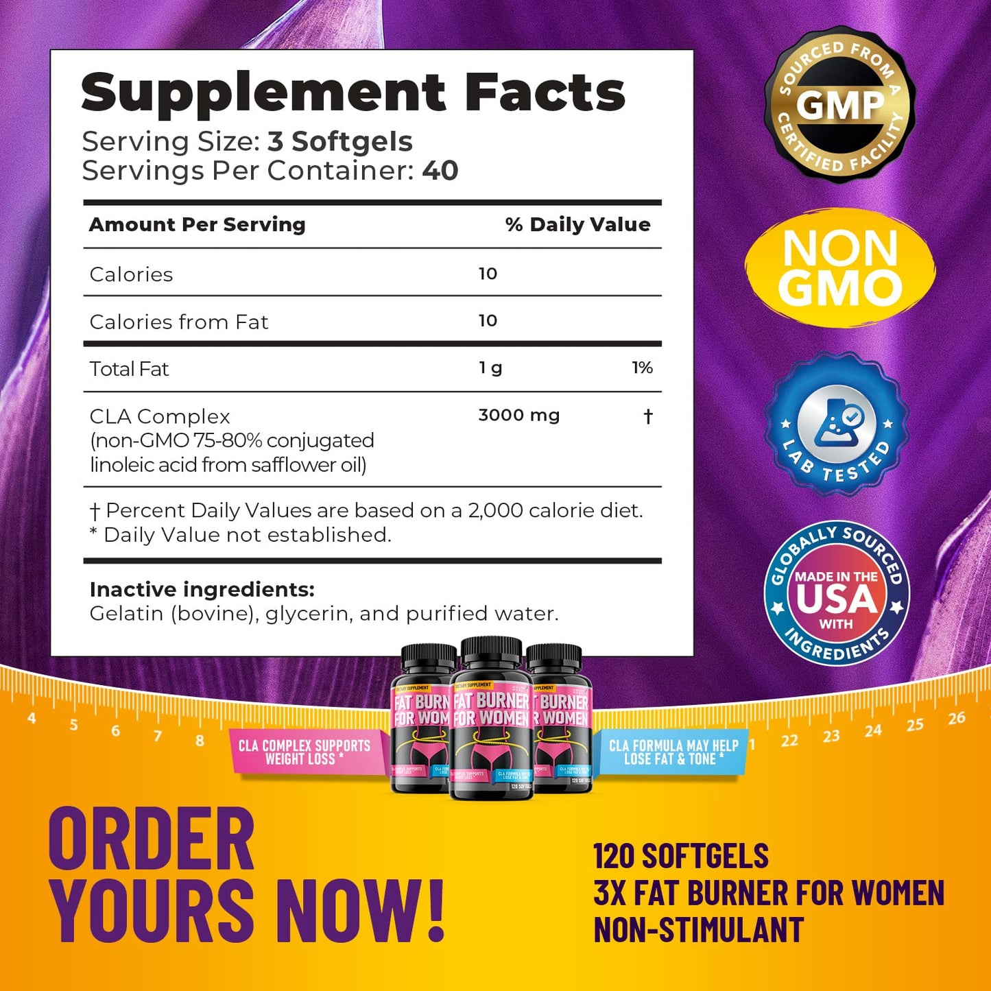 Helix Heal Belly Fat Burner for Women - Lose Stomach Fat w/Softgel Diet Pills for Weight Loss Helix HealBuy Supplements Australia
