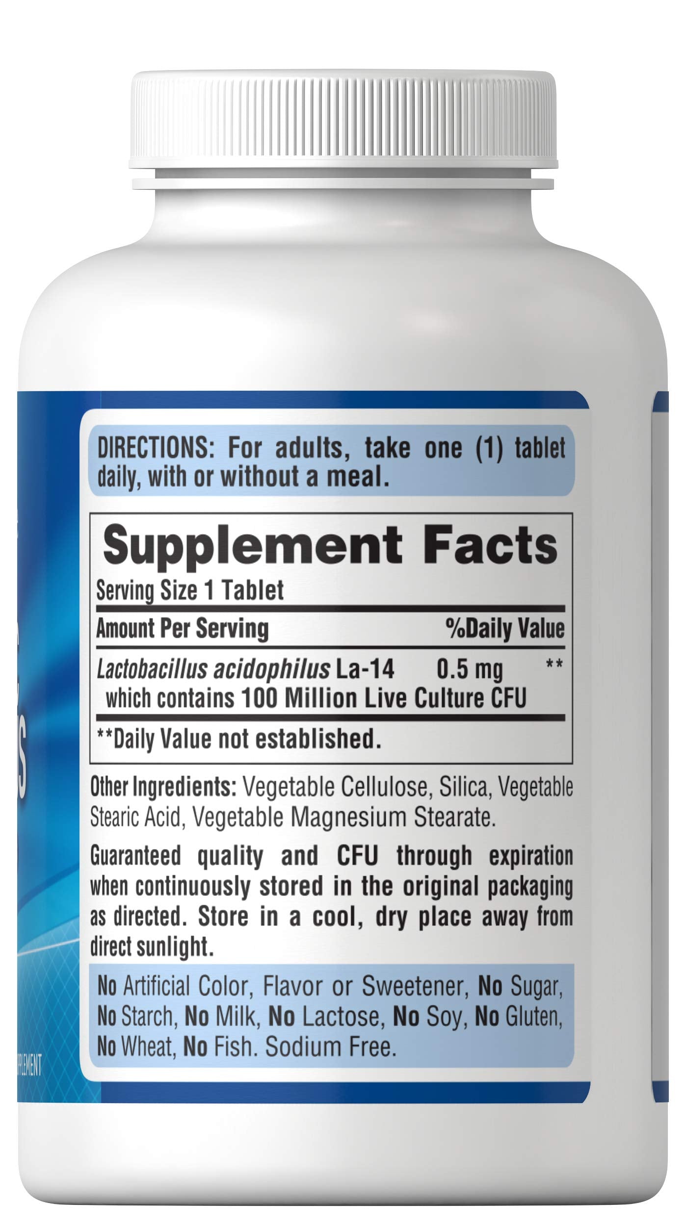 Puritan's Pride Probiotic Supplement, Acidophilus, Capsule, 250 Count(Pack of 1) Puritan's PrideBuy Supplements Australia