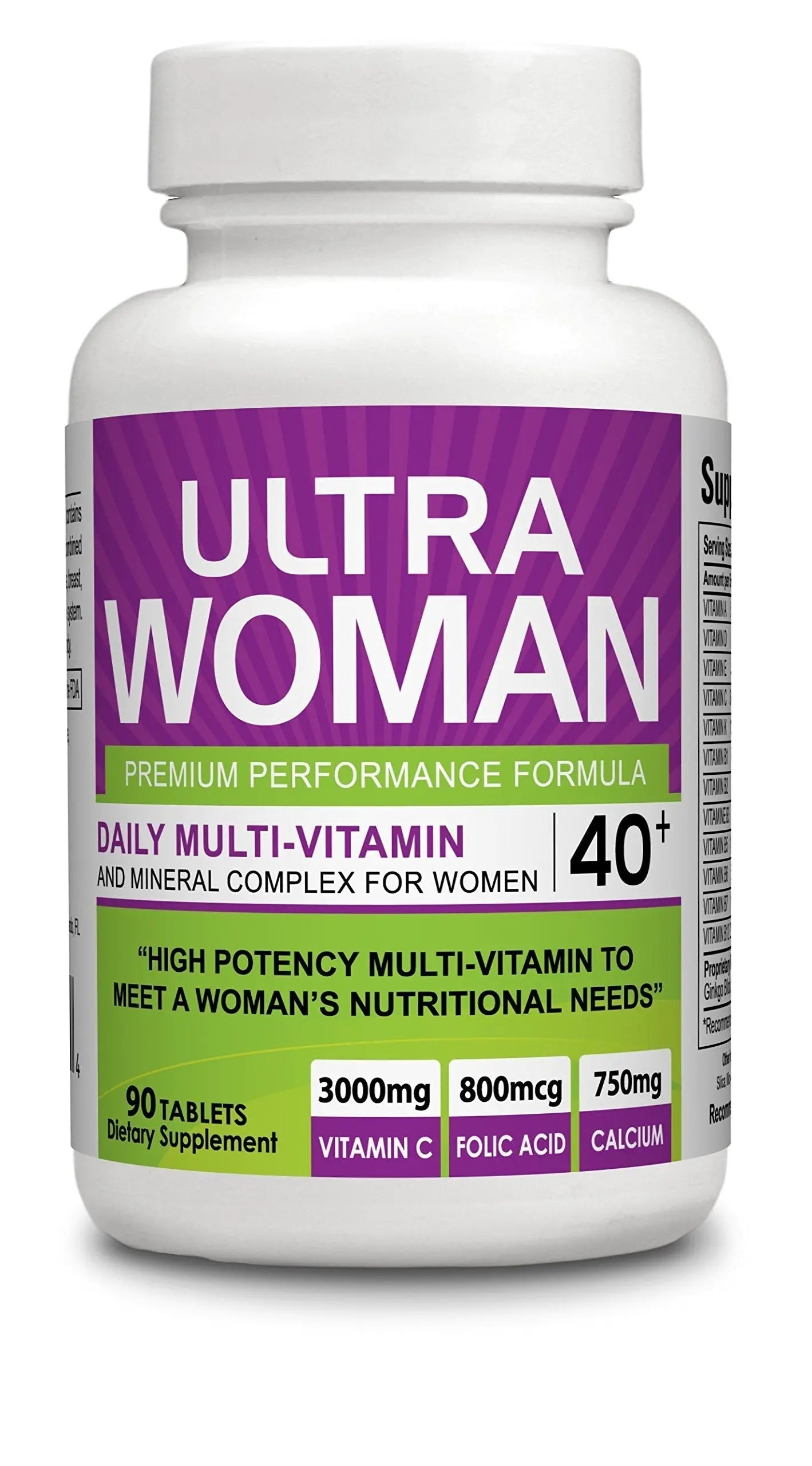 Body Shop Nutrition Ultra Woman - Multi-Vitamins 90 Tablets - Premium Performance Formula 100% Natural - Multivitamins for Woman Body Shop NutritionBuy Supplements Australia