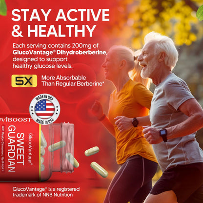 NUVIBOOST Super Dihydroberberine (GlucoVantage®) 200mg with Ceylon Cinnamon, Alpha Lipoic Acid, Selenium, Gymnema Sylvestre, Benfotiamine and Others for Overall Immunity. NUVIBOOSTBuy Supplements Australia