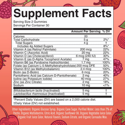 Kids Vitamins by MaryRuth's | USDA Organic | Multivitamin Gummies + Postbiotics for Ages 4+ | Multivitamin for Kids with Lactobacillus Rhamnosus | MaryRuth OrganicsBuy Supplements Australia