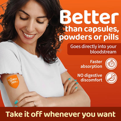 The Friendly Patch Shield Immunity Support Patch | Wearable Immune Boosters for Adults with Vitamin D3, C and Zinc The Friendly Patch CO.Buy Supplements Australia