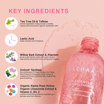 RACHAA Feminine Wash for Women, Lightening and Moisturizing, pH Balance Intimate Wash RACHAABuy Supplements Australia