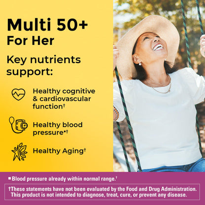 Nature Made Multivitamin For Women 50+ No Iron, Multivitamins for Women 50 Plus, Daily Nutritional Support, Nature Made Multi Vitamins, 90 Tablets, 90 Day Supply Nature MadeBuy Supplements Australia