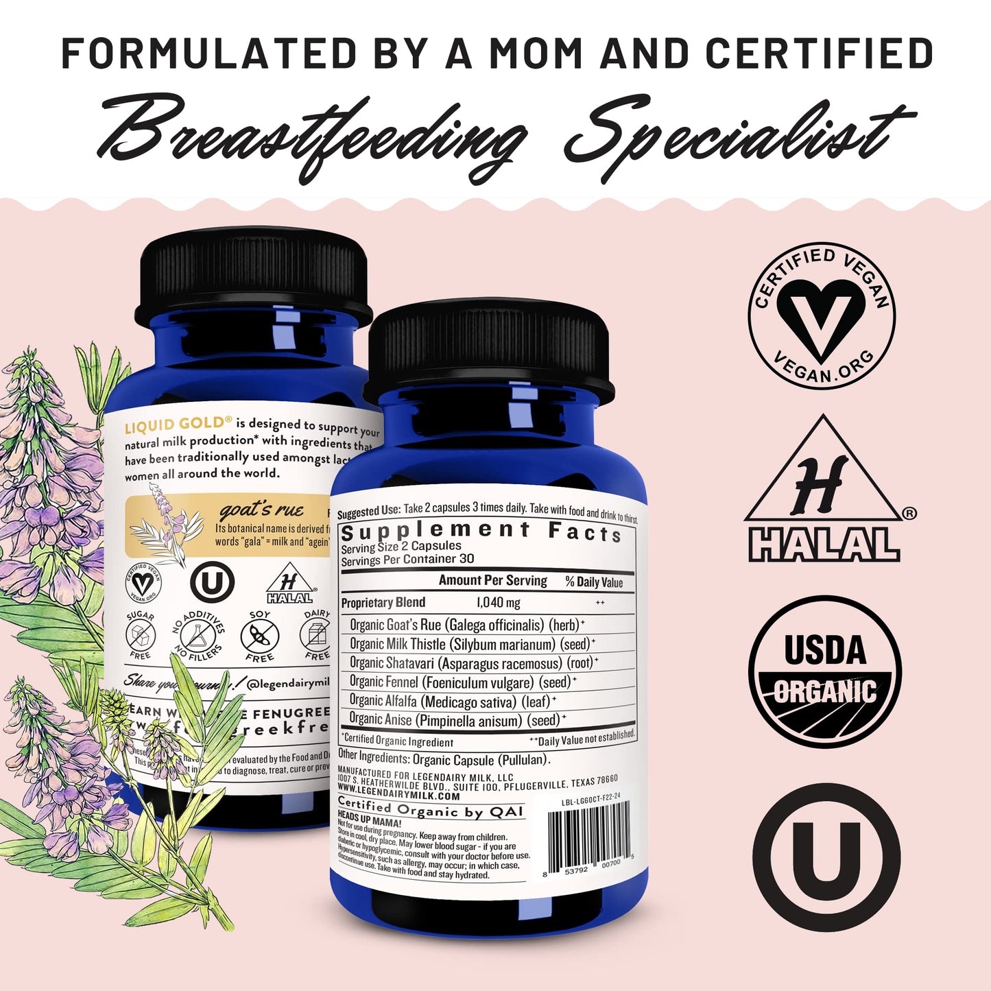 Legendairy Milk Liquid Gold Lactation Supplement, Organic Goat's Rue Lactation Legendairy MilkBuy Supplements Australia
