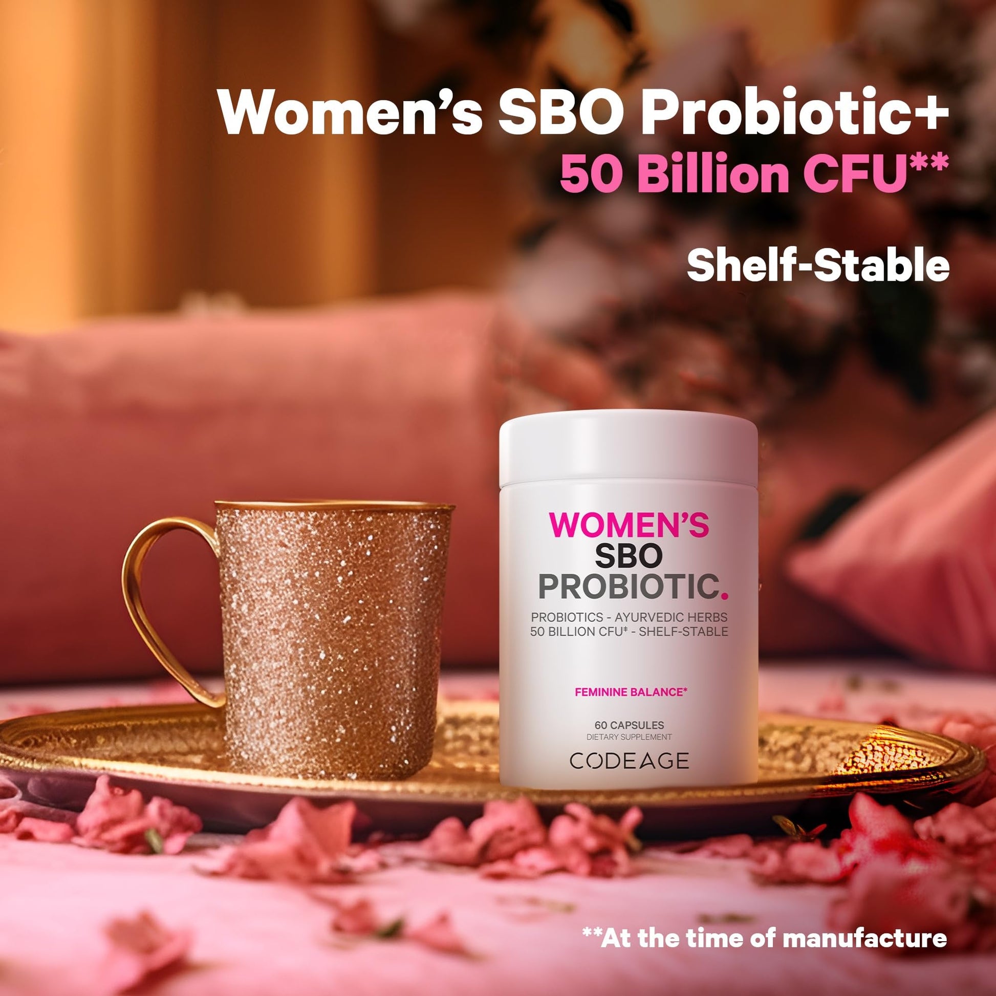 Codeage Multi Collagen Protein Capsules & Probiotics for Women Bundle | Multi Collagen Pills, Collagen Types I, II, II, V & X, 90 Count | Prebiotics & Probiotics for Women - Soy & Dairy Free, 60 Count CodeageBuy Supplements Australia