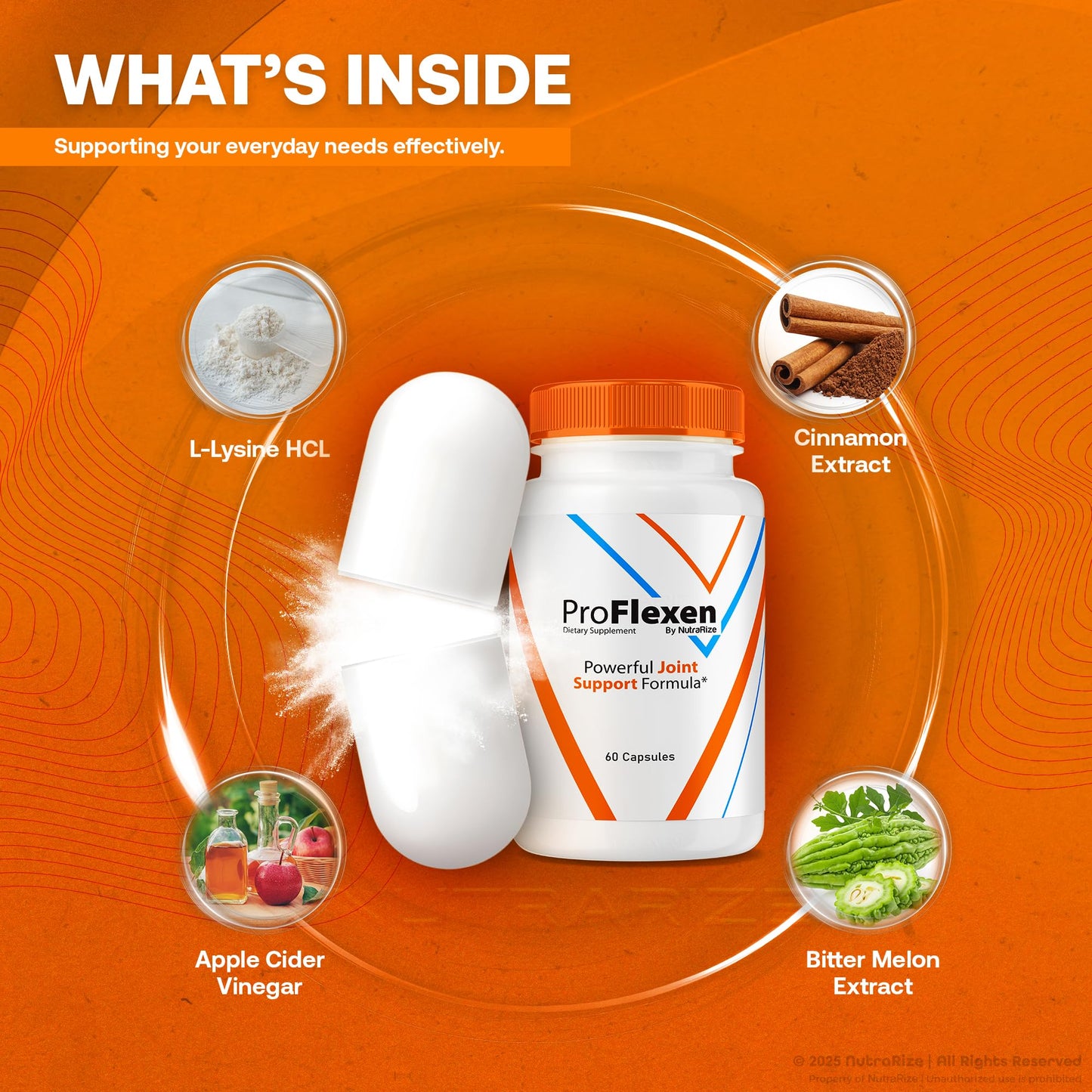 ProFlexen Capsules, ProFlexen Advanced Joint Support Formula, ProFlexen Collagen Support Pills, All Natural Supplement for Healthy and Flexible Joints, Official Pro Flexen Joint Reviews (60 Capsules) NutraRizeBuy Supplements Australia