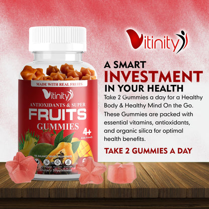 VITINITY Made with Real Super Fruits Delicious Gummy Supplement,Men,Women & Kids VITINITYBuy Supplements Australia