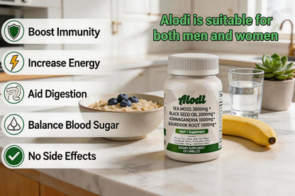 ALODI Super Seaweed Blend Supplement - Contains KSM-66 Ashwagandha, Black Seed Oil, Burdock Root, Kelp, Supports Digestion, Sleep, and Immune Health ALODIBuy Supplements Australia