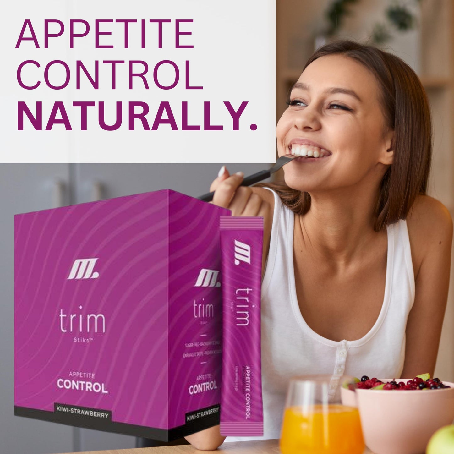 TRIM Stik, Appetite Control, Delicious Kiwi Strawberry beverage, low-calorie, 30 ct YoungevityBuy Supplements Australia