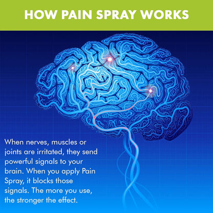 Premiere's Pain Spray All-Natural Menthol & Peppermint Oil Herbal Blend for Joint and Nerve Pain, Muscle Soreness, Sprains, Cramps, Sports Injuries, Back Pain & Neck Shoulder Aches - One Pack Premiere's Pain SprayBuy Supplements Australia