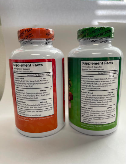 Superfood Fruit and Veggie Supplement - Fruit and Veggie Capsules 100% Whole Super Fruits and Super Vegetables Supplements & Vitamins, with Beta Carotene (720 Count (Pack of 4)) Superfood MDBuy Supplements Australia