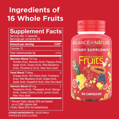 Balance of Nature Whole Fruits Supplement with Superfood Fruits Balance of NatureBuy Supplements Australia