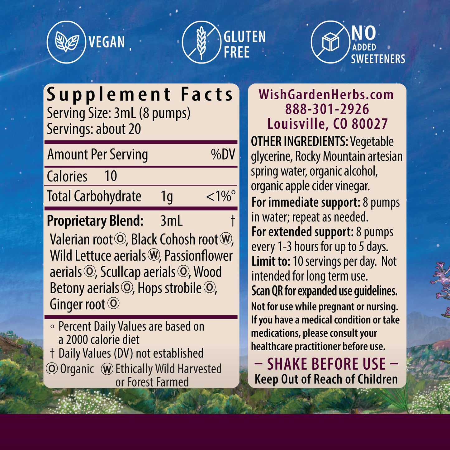 WishGarden Herbs Serious Relaxer, Liquid Herbal Muscle Relaxant with Wild Lettuce & Valerian Root, Eases Neck & Shoulder Tension, Tense Muscles, Muscle Spasms & Restless Legs, Non-GMO, Vegan, 4oz WishGardenBuy Supplements Australia