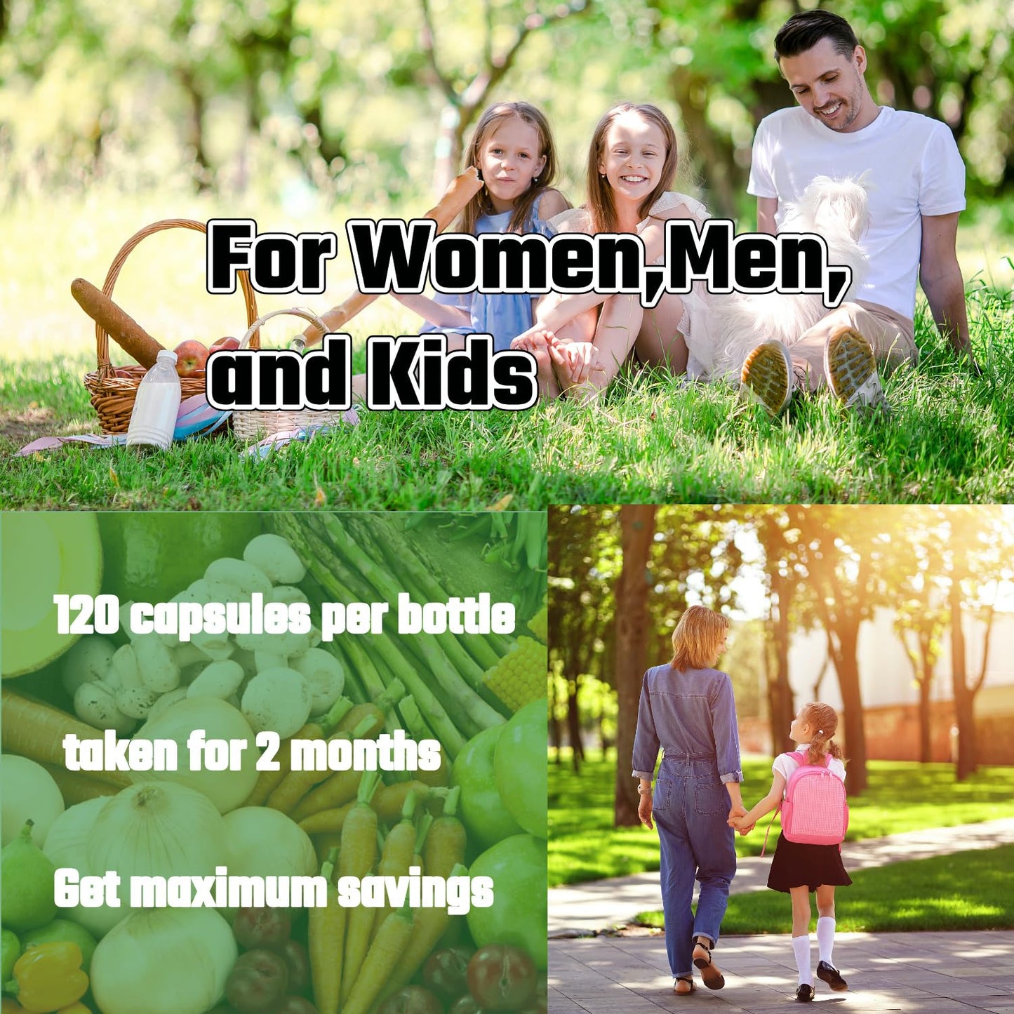 Fruits and Veggies Supplement, 36 Fruits & Vegetables with 24 Essential Vitamins, Minerals & Trace Elements,High in Fiber for Digestion & Constipation Relief,Daily Nutritional Support,120 Capsules aegabeBuy Supplements Australia