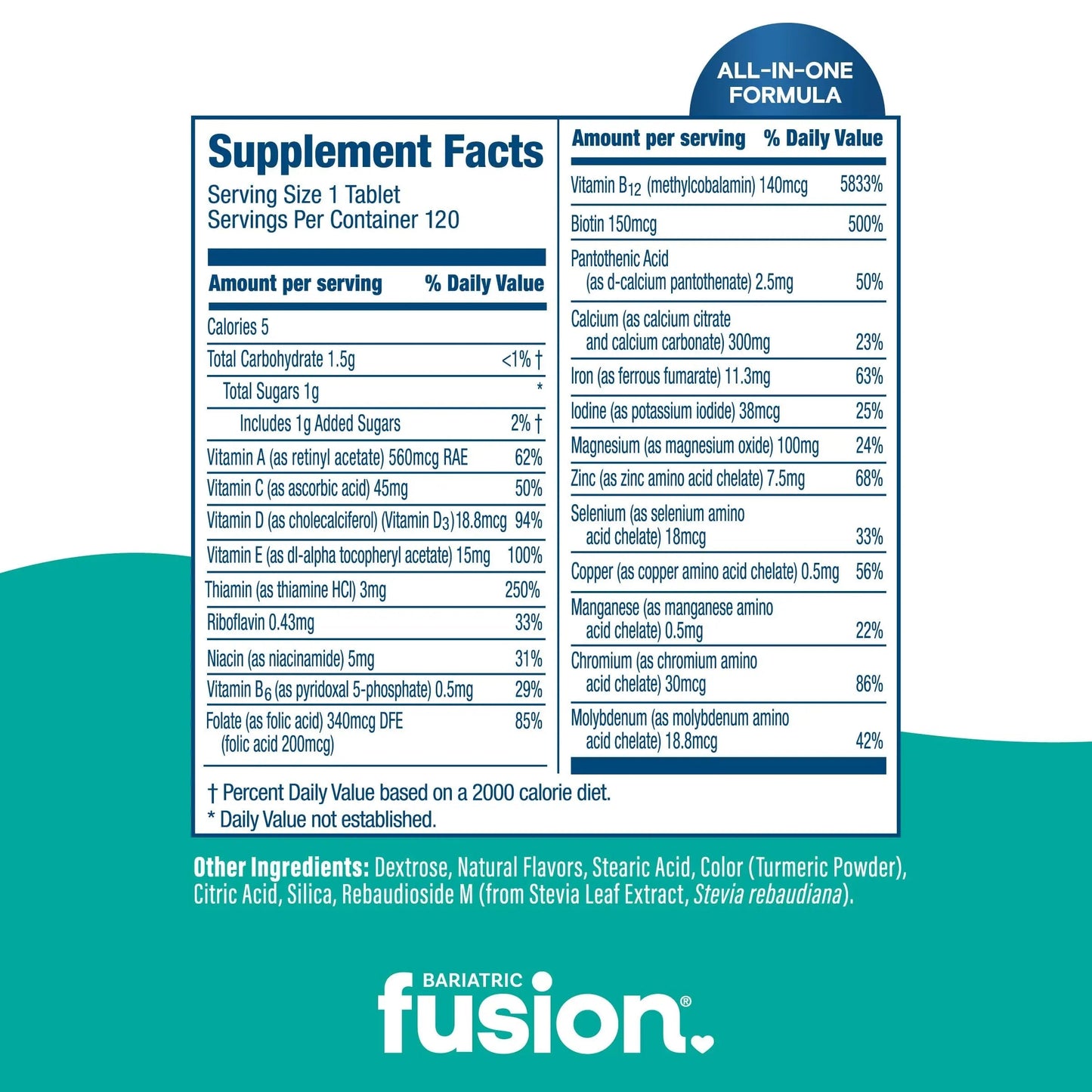 Bariatric Fusion Bariatric Multivitamin with Iron Complete Chewable | Tropical Flavor | Post Bariatric Vitamins Bariatric FusionBuy Supplements Australia