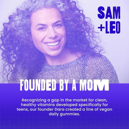 SAM+LEO Vitamin B Complex Gummies with Biotin for Kids & Teens - Caffeine-Free Focus & Energy Support Supplement Gummies | SAM+LEOBuy Supplements Australia