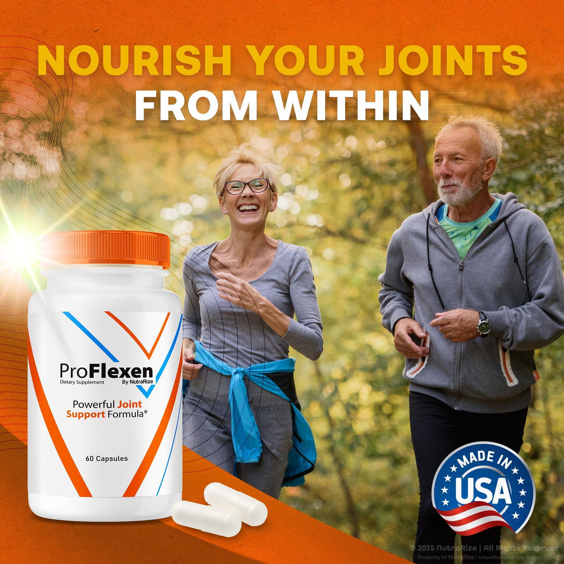 ProFlexen Capsules, ProFlexen Advanced Joint Support Formula, ProFlexen Collagen Support Pills, All Natural Supplement for Healthy and Flexible Joints, Official Pro Flexen Joint Reviews (60 Capsules) NutraRizeBuy Supplements Australia