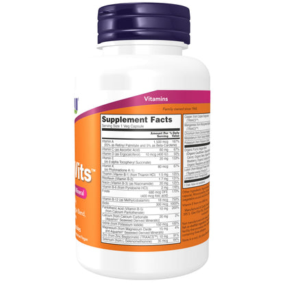 NOW Foods Supplements, Daily Vits™ with Fruit & Veggie Blend, Lutein and Lycopene, 120 Veg Capsules NOW FoodsBuy Supplements Australia