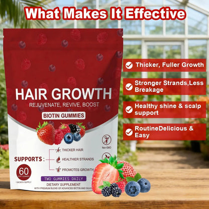 LUIMOLL Lumin Hair Growth Gummies – Daily Hair Nourishment with Biotin, Collagen & Botanical Extracts – Supports Thicker, Stronger & Healthier-Looking Hair LUIMOLLBuy Supplements Australia
