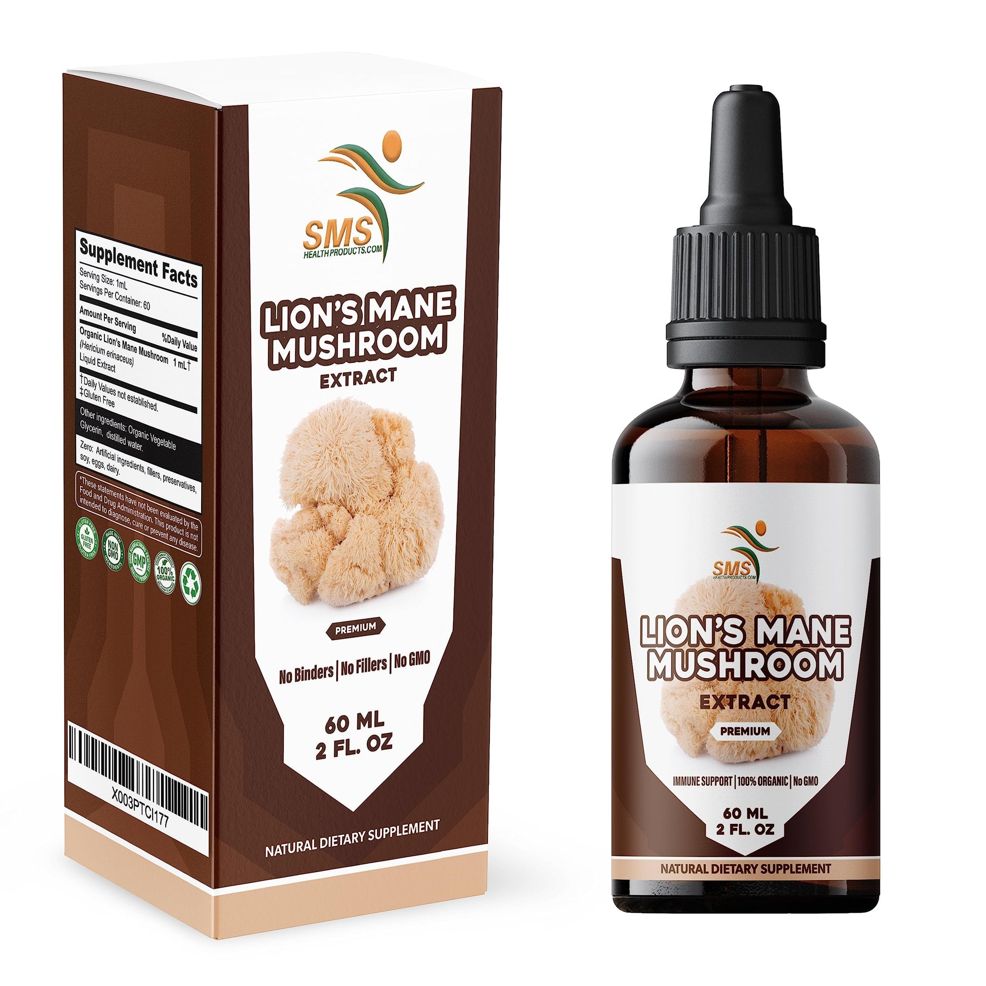 Lion's Mane Mushroom Drops Supplement, Lions Mane Tincture, Natural SMSHEALTHPRODUCTS.comBuy Supplements Australia