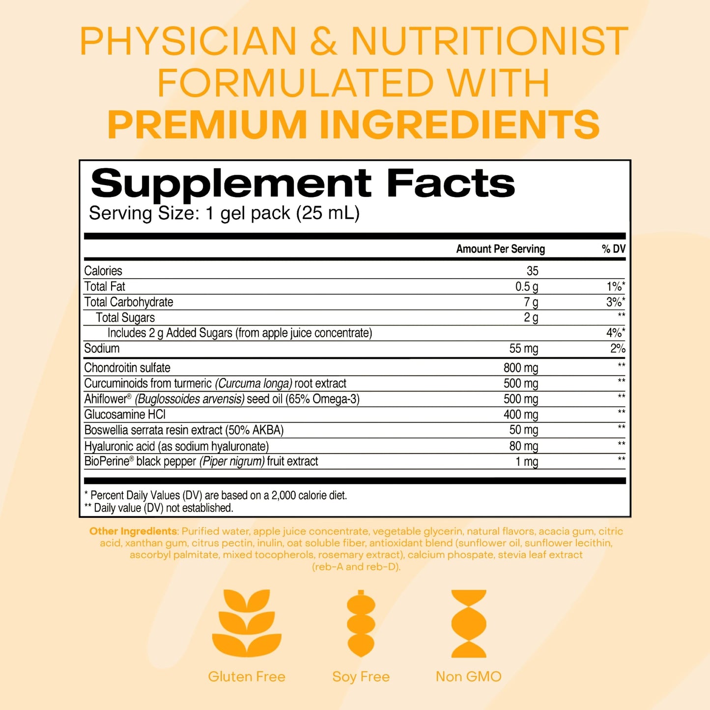 Healthycell Joint Health & Mobility Daily Liquid Supplement - Joint Support Supplement, Inflammation Response, Cartilage & Flexibility with Curcumin, Glucosamine & Chondroitin - 14 Gel Packs HealthycellBuy Supplements Australia