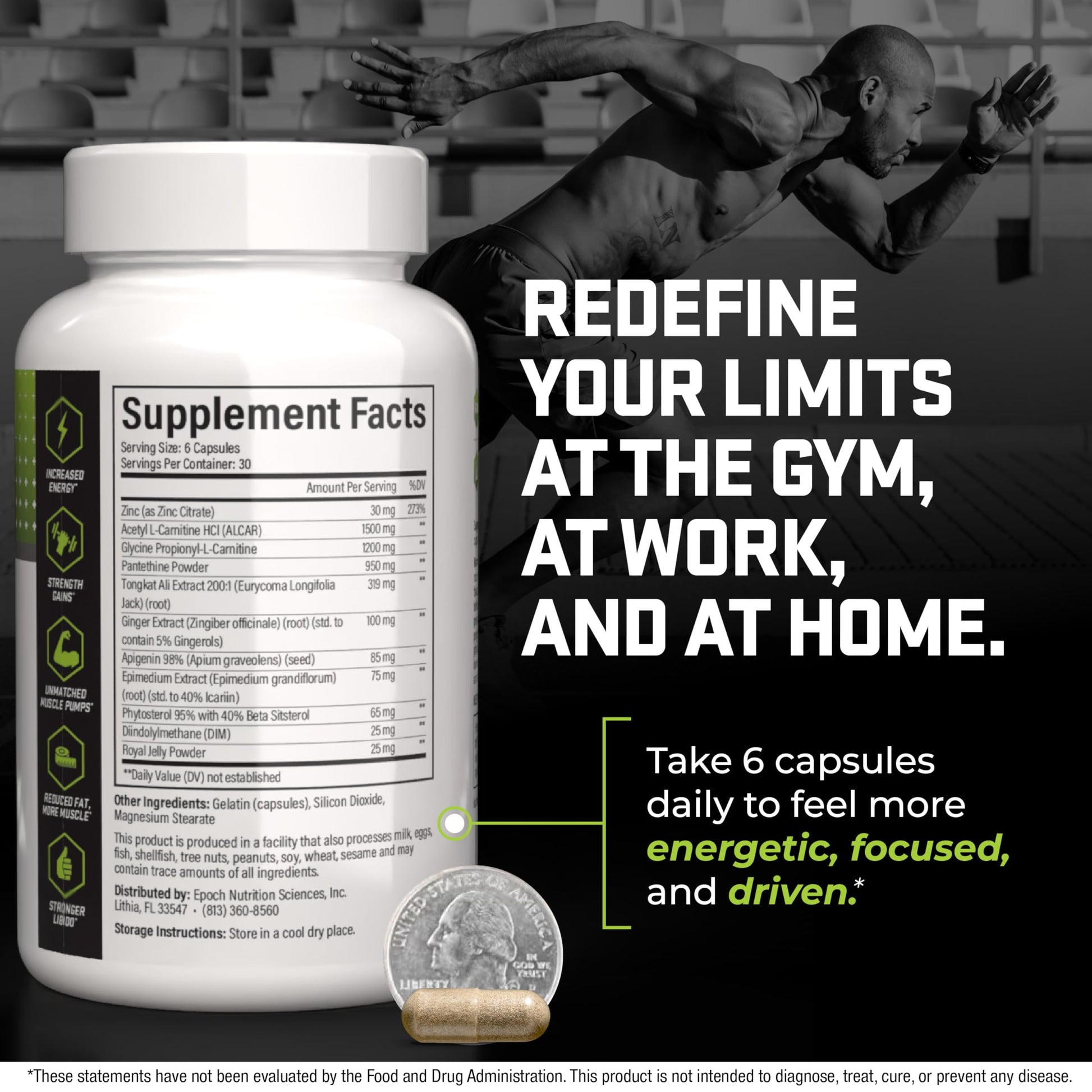 Epoch Nutrition | Ultra Drive – Advanced Performance Formula | Supports Energy, Endurance, and Healthy Circulation | with Tongkat Ali, Icariin & Nitric Oxide Support Epoch Nutrition SciencesBuy Supplements Australia