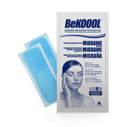 BeKOOOL Migraine Gel Sheets - 4 Count BeKooolBuy Supplements Australia