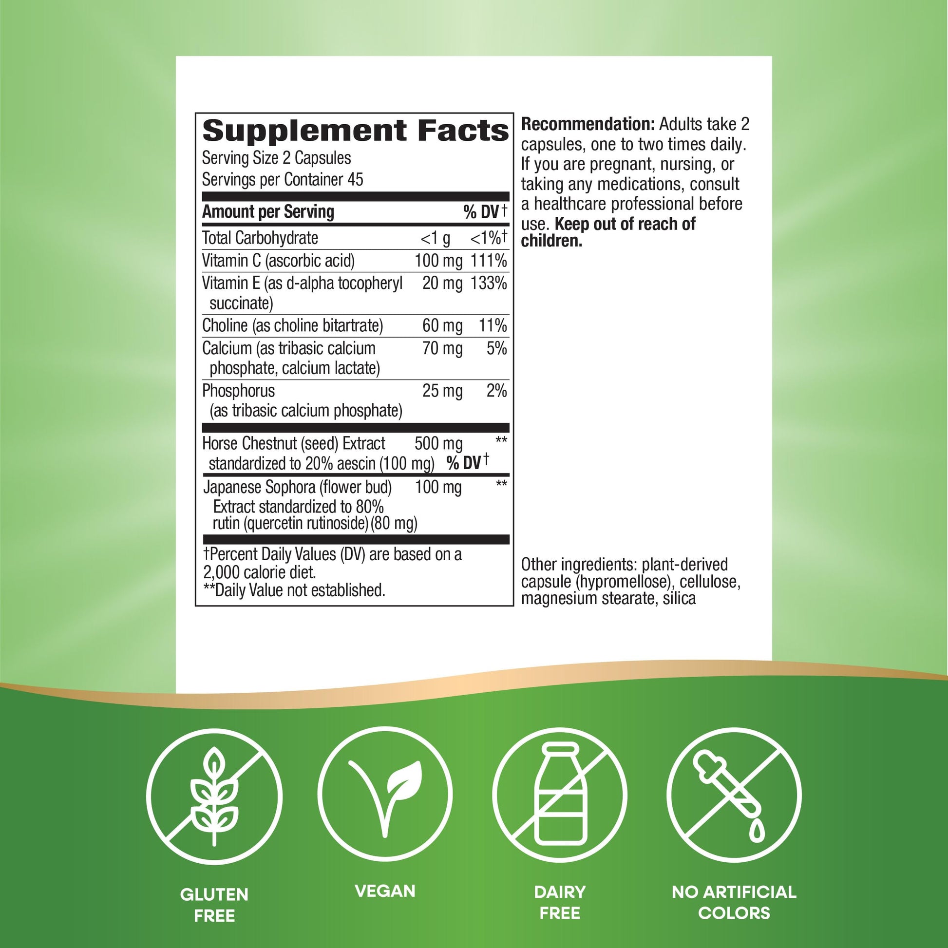 Nature's Way Premium Hem-Care, Unique Vein Health Blend*, 90 Capsules Nature's WayBuy Supplements Australia