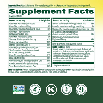 MegaFood One Daily Mens Multivitamins - Multivitamin for Men - Vitamin C, Vitamin D3 & Vitamin B12 - Muscle, Energy Metabolism & Immune Support MegaFoodBuy Supplements Australia