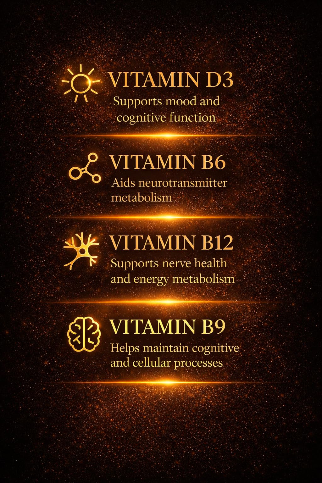 AURUM BOTANICA Best Brain Supplement for Memory and Focus - L-Theanine, Lion's Main, Vitamin B6, B12, D3, Folate, L-Tyrosine, Bacopa Monnieri, Alpha GPC, Theacrine, 30mg of Natural Caffeine (60 Count) AURUM BOTANICABuy Supplements Australia