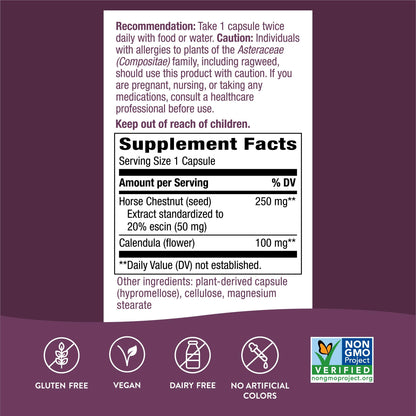 Nature's Way Standardized Horse Chestnut, Premium Extract for Healthy Veins and Blood Nature's WayBuy Supplements Australia