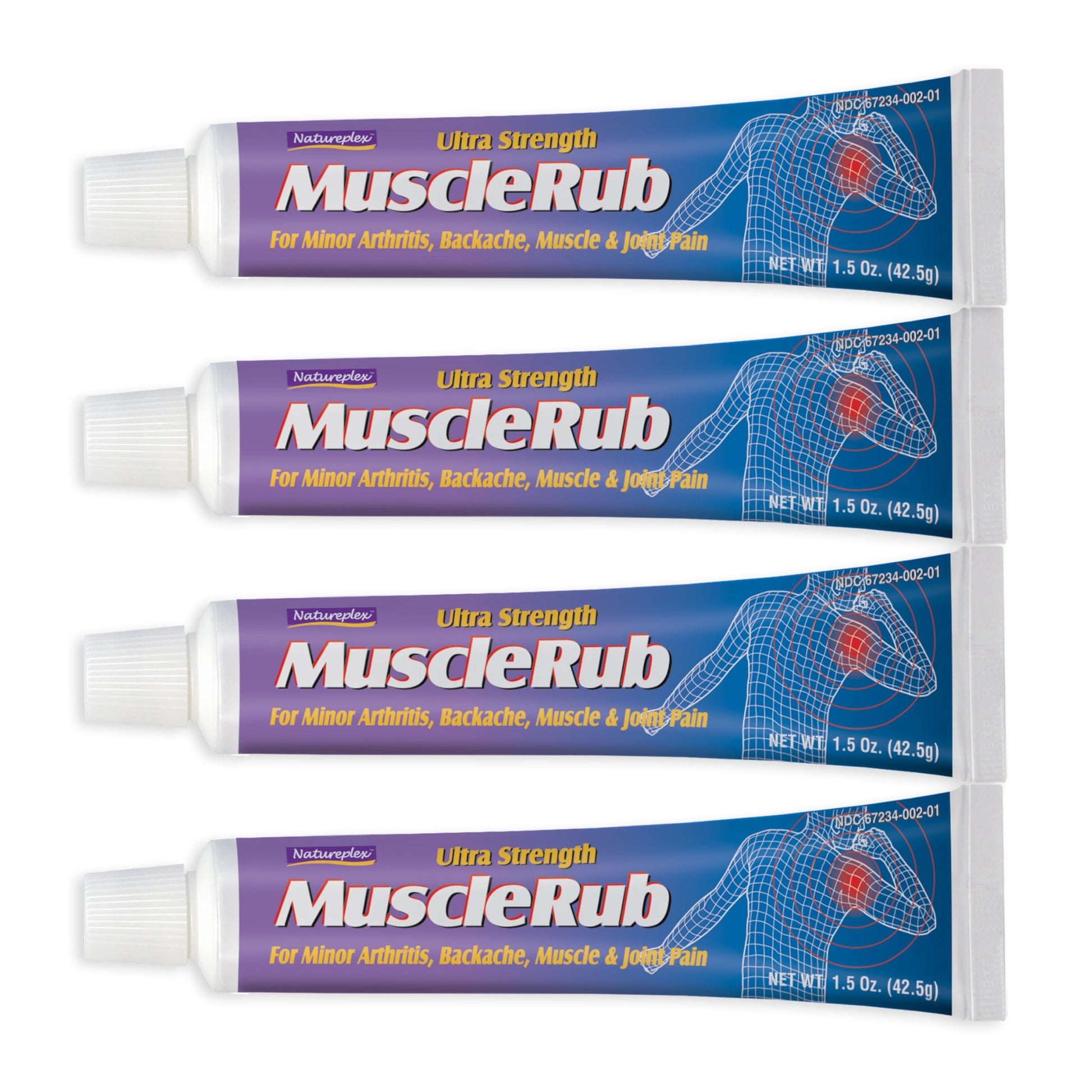 Ultra Strength Muscle Rub 4 Pack NatureplexBuy Supplements Australia
