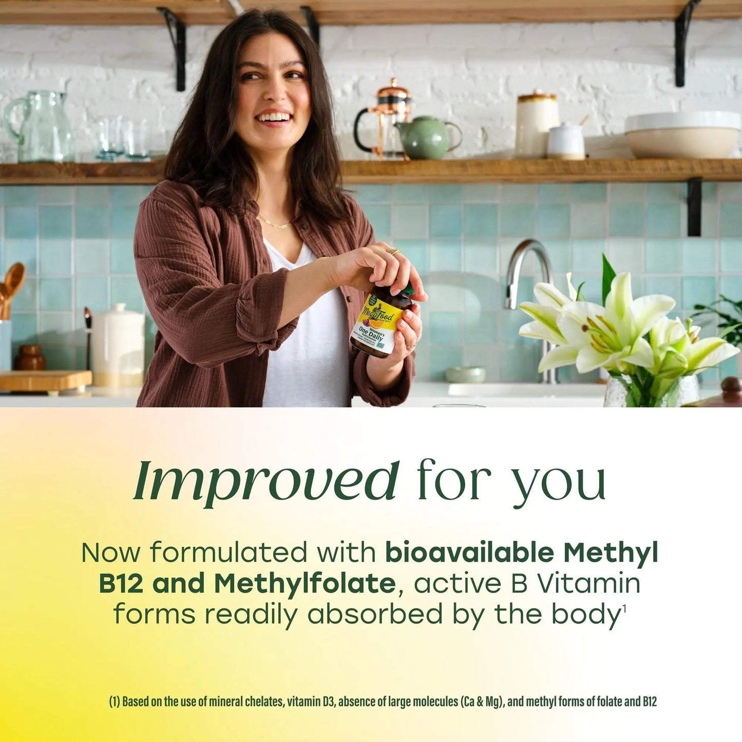 MegaFood Womens Multivitamin One Daily - Multivitamin for Women - Vitamin C, Vitamin D, Iron & B Vitamins - Bone, Energy Metabolism & Immune Support - Vegetarian, GlutenFree - 90 Tablets, 90 Servings MegaFoodBuy Supplements Australia