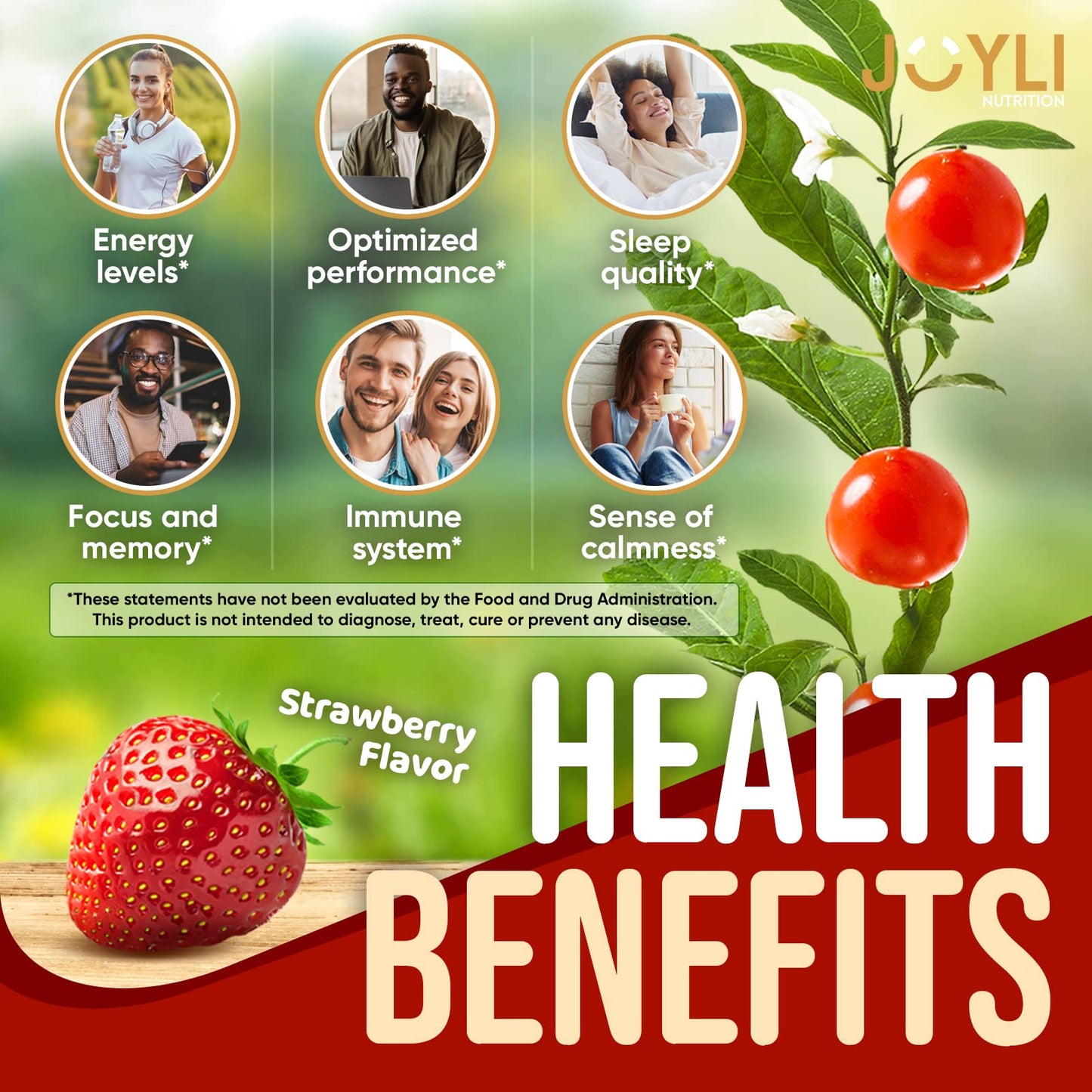 Ashwagandha Gummies for Women & Men - Natural Calm Gummies with Ashwagandha JOYLI NutritionBuy Supplements Australia