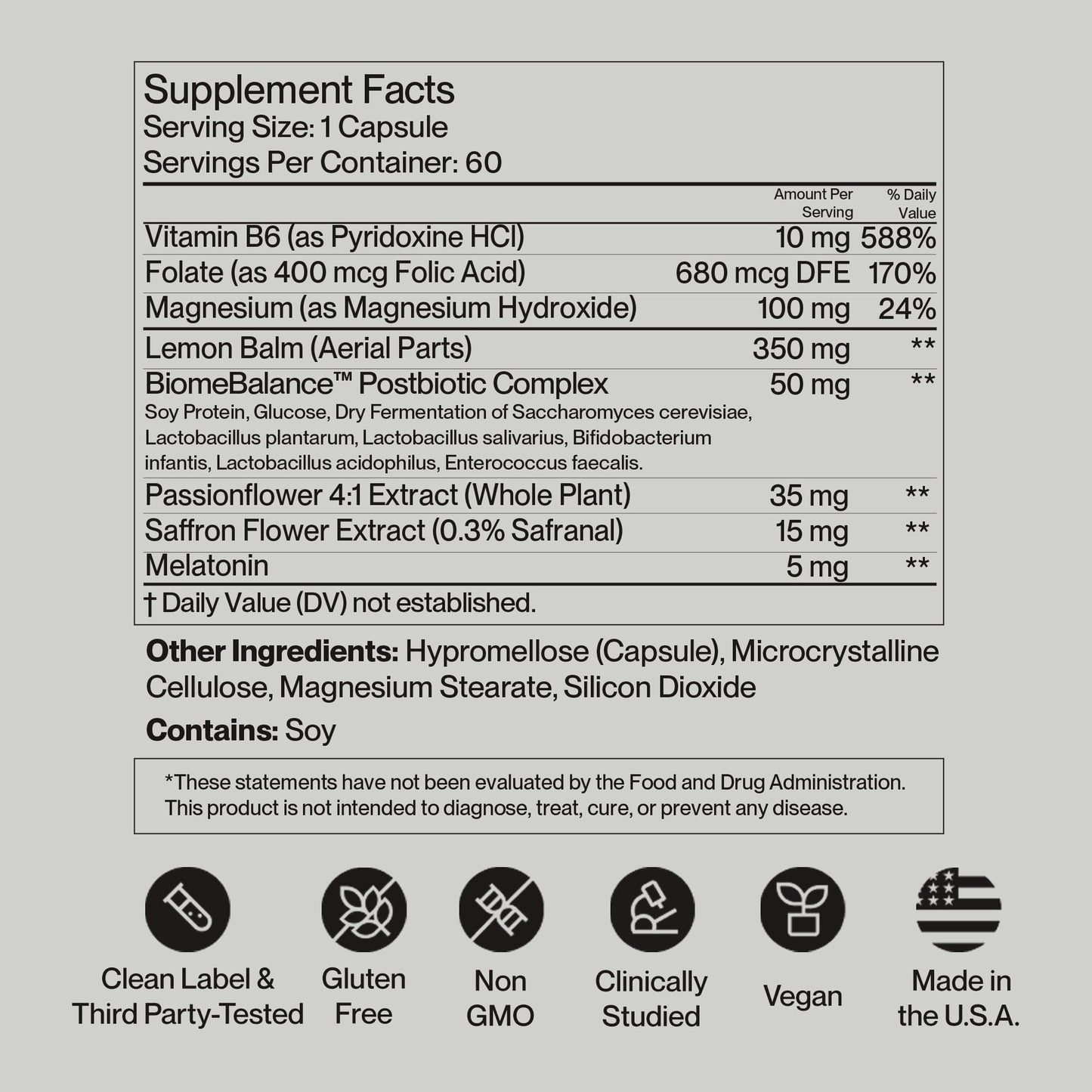 SecondKind Anxiety & Stress Relief Supplement – Saffron & Postbiotic Supplement for Emotional Support – 1000x More Active Ingredients Than Probiotics. Made with BiomeBalance™ in the USA, 60 Capsules SecondKindBuy Supplements Australia