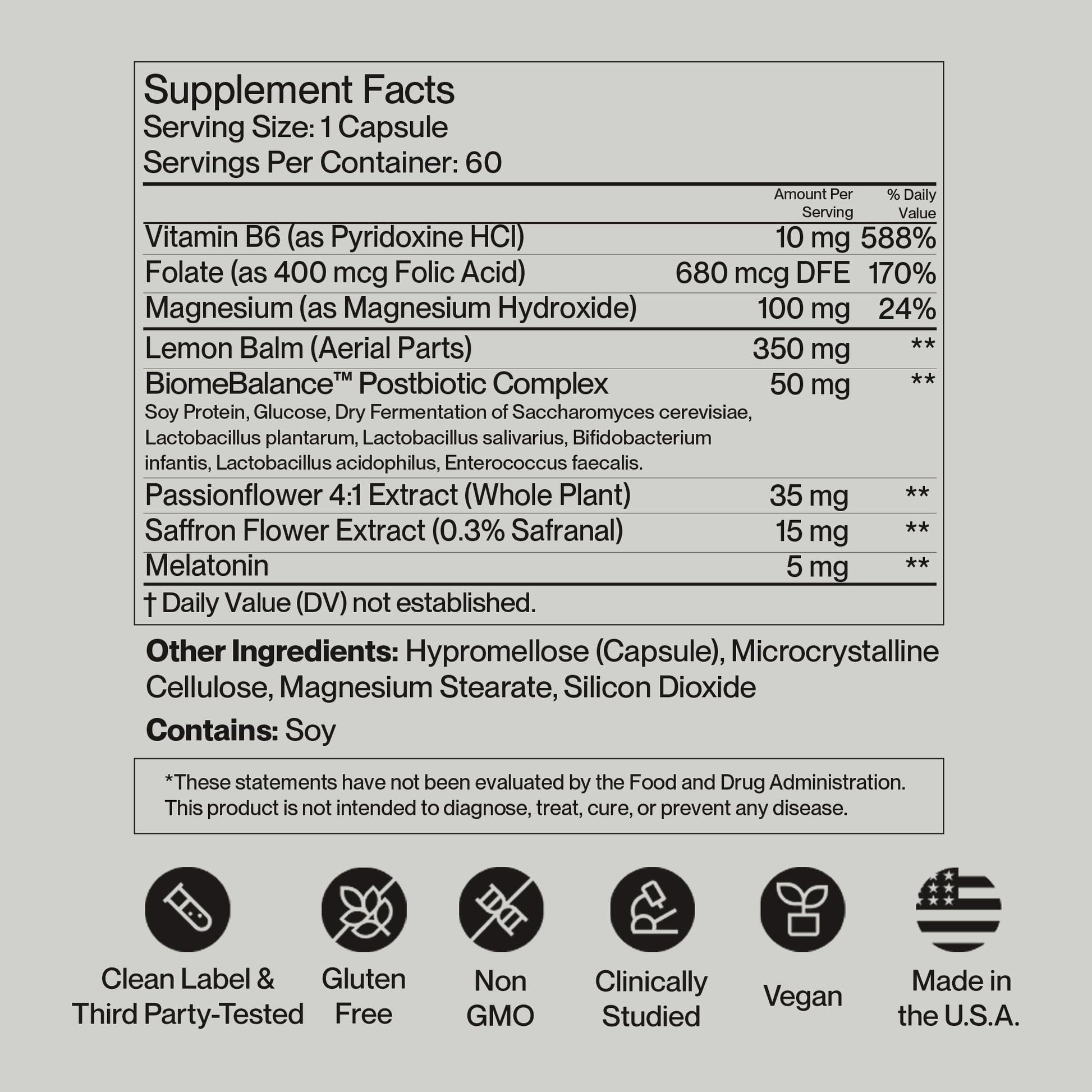 SecondKind Anxiety & Stress Relief Supplement – Saffron & Postbiotic Supplement for Emotional Support – 1000x More Active Ingredients Than Probiotics. Made with BiomeBalance™ in the USA, 60 Capsules SecondKindBuy Supplements Australia