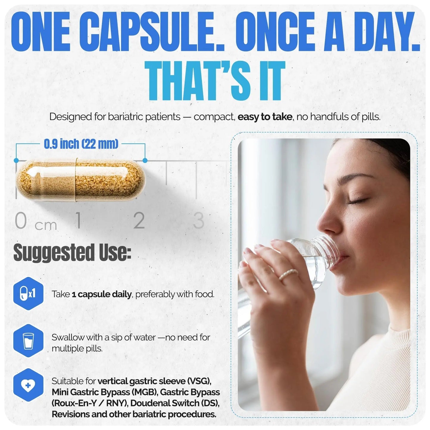 Shiny Leaf Methylated Bariatric Multivitamin with Iron 45mg – Once Daily Capsule, Made in USA, ASMBS Compliant Bariatric Vitamins Shiny LeafBuy Supplements Australia