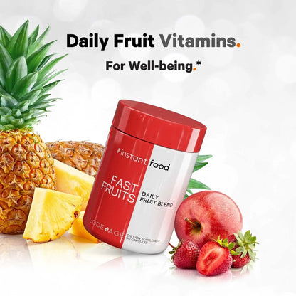 Codeage Instantfood Fast Fruits, Over 15 Fruits Powders Equivalent All-in-One, Vegan Daily Whole Food Vitamins - Berries, Antioxidant Polyphenols CodeageBuy Supplements Australia