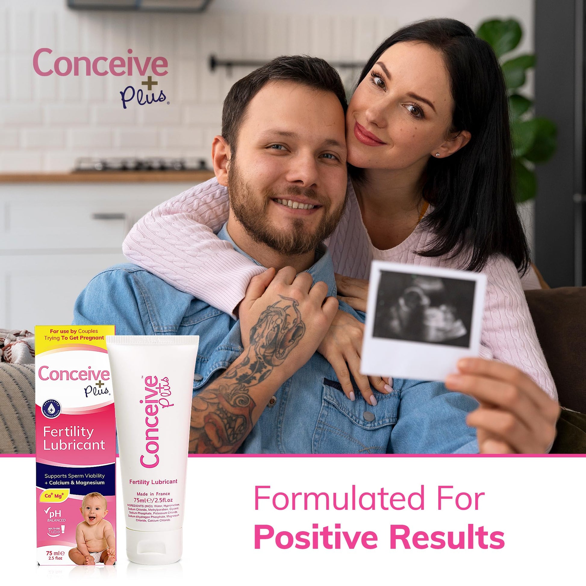 Conceive Plus Fertility Lubricant - Fertility Friendly Lube for Couples Trying to Conceive, 75ml / 2.5 fl oz CONCEIVE PLUSBuy Supplements Australia