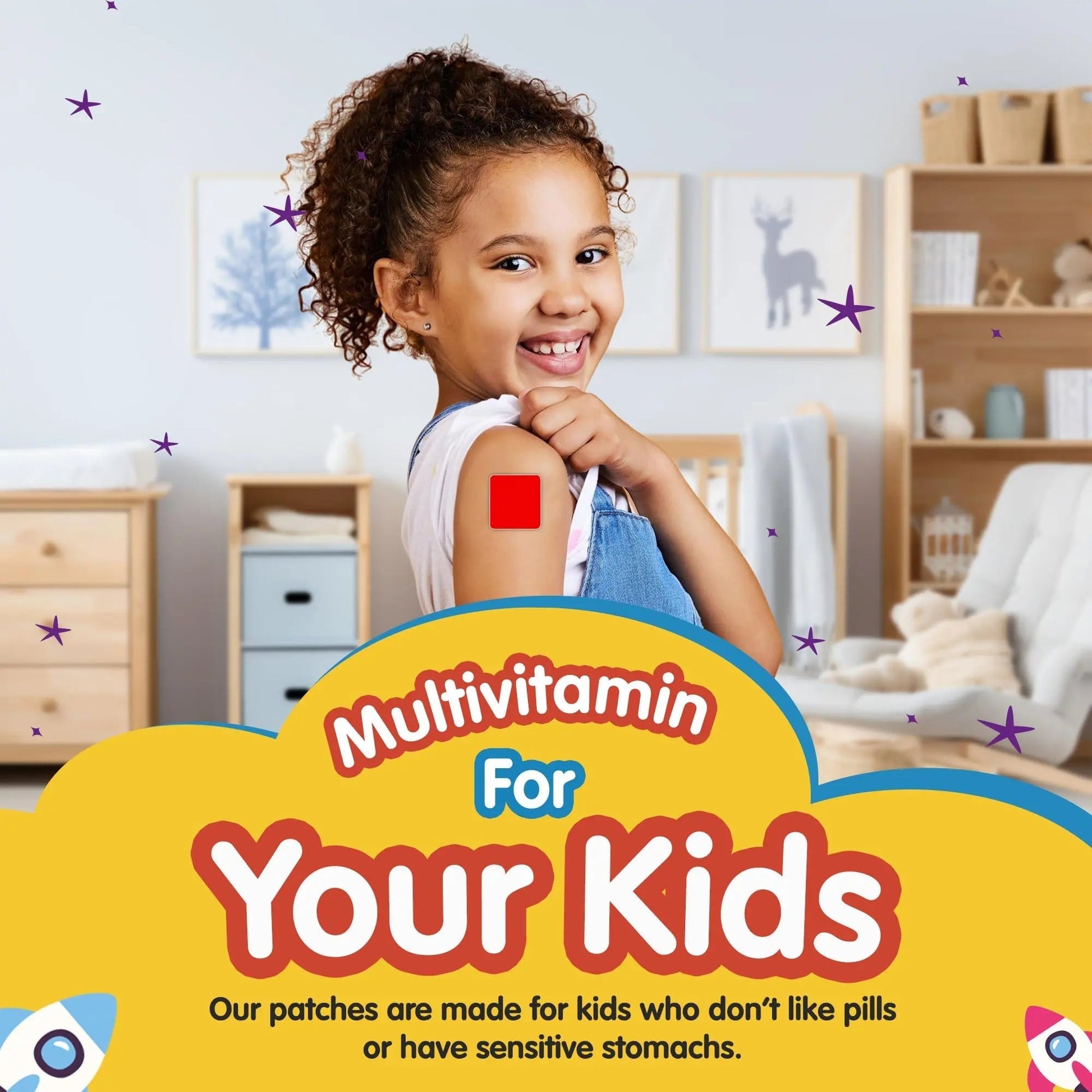 SAMARCHAD Kids Multivitamin Patches Daily Vitamin Patch for Children Natural, Sugar-Free No Swallowing Immune & Growth Support SAMARCHADBuy Supplements Australia