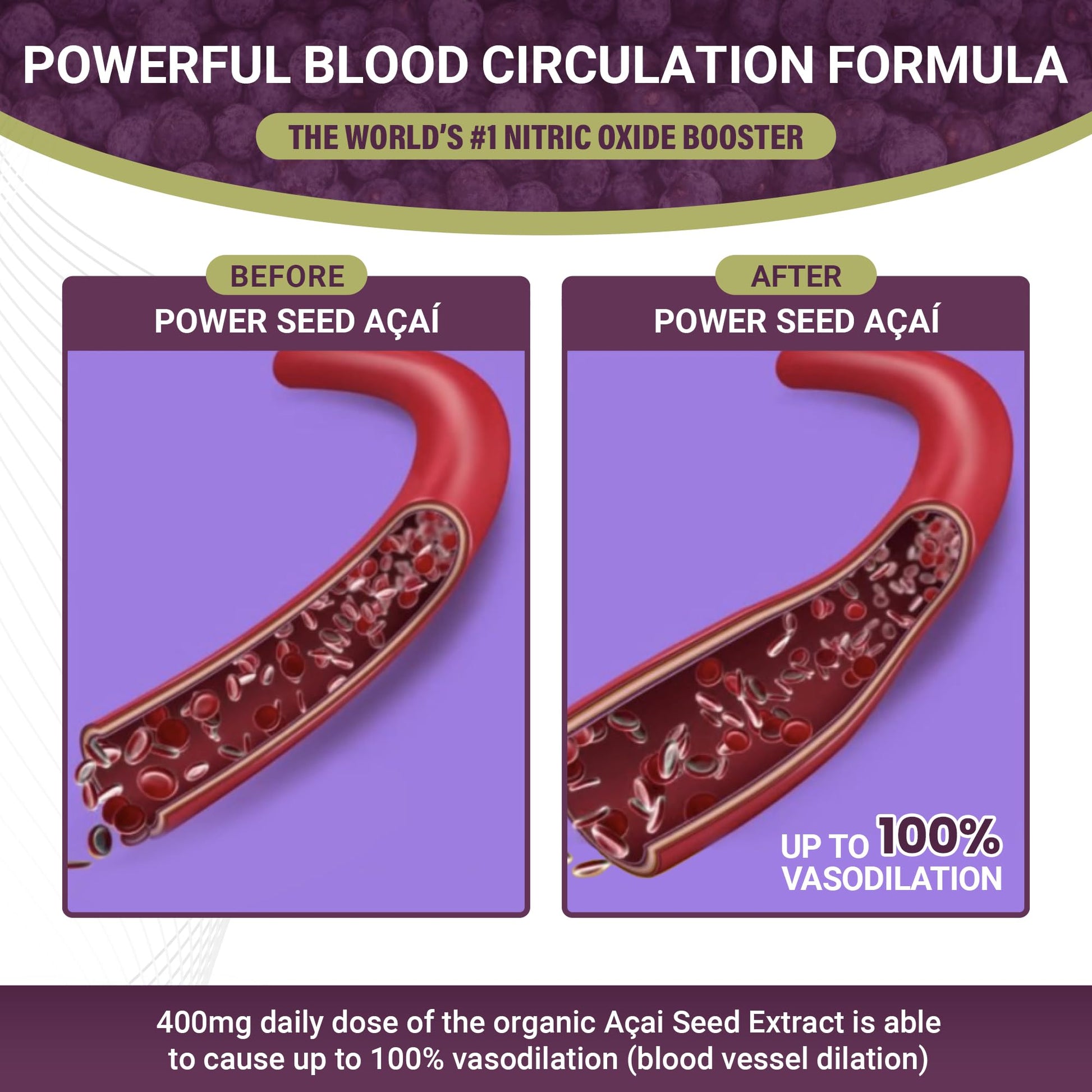 POWER SEEDAÇAÍ New Patented Nitric Oxide Supplement -Increase Blood Flow & Circulatio POWER SEEDAÇAÍBuy Supplements Australia