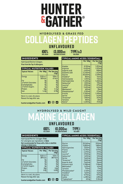 Hunter & Gather Collagen Powder Bundle | Hydrolysed Grass-Fed Bovine Collagen Hunter & GatherBuy Supplements Australia