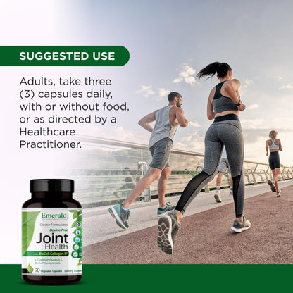 EMERALD LABS Joint Health - Biocell II Collagen, OptiMSM, Glucosamine, Meriva Turmeric Curcuminoids & More - Joint Health, Mobility & Flexibility Support* - 90 Vegetable Capsules (30-Day Supply) EMERALD LABSBuy Supplements Australia