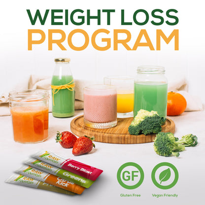 Raw Fountain 3 Day Juice Cleanse Detox, Weight Management Program, 24 Powder Packets Raw FountainBuy Supplements Australia